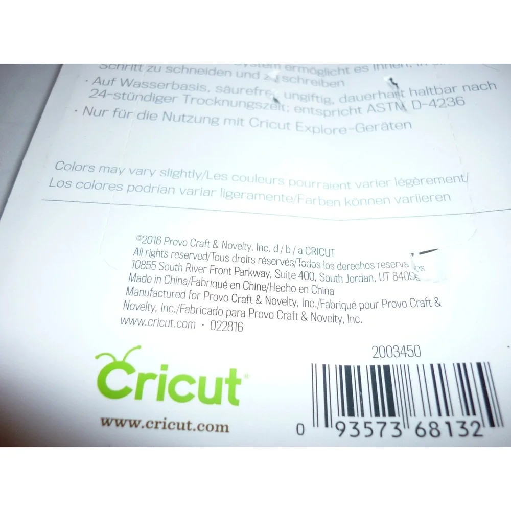 Cricut Explore Antiquity Pen Set Fine Point 0.4 Jade Coral‎ Teal Black